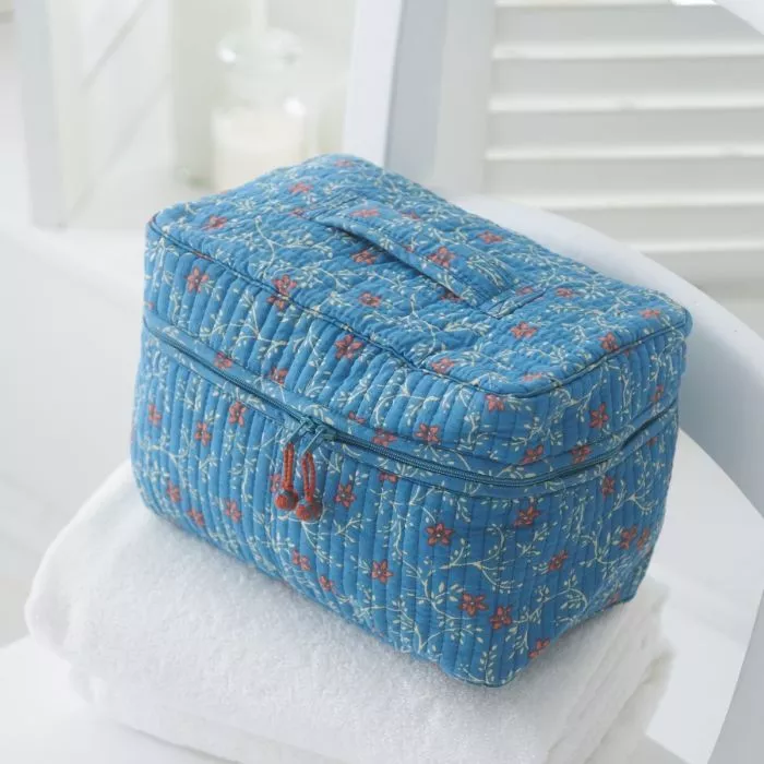 Blue Cosmetic &amp; Makeup Bag 