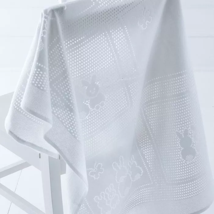 White Rabbit Baby Shawl